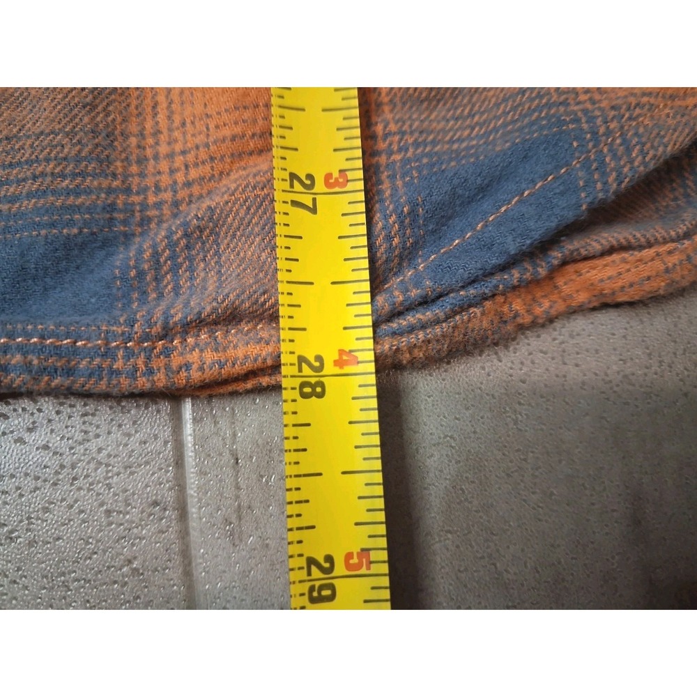 Dubinik Flannel Shirt Plaid Pearl Snaps Cotton Medium Outdoors Western Country - Picture 10 of 11